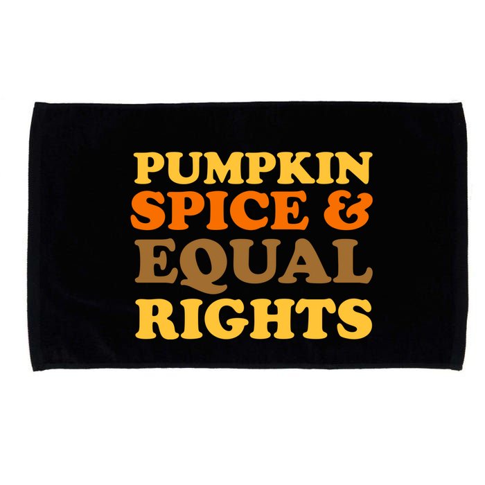 Pumpkin Spice And Equal Rights Microfiber Hand Towel