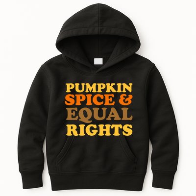Pumpkin Spice And Equal Rights Kids Hoodie