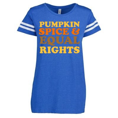 Pumpkin Spice And Equal Rights Enza Ladies Jersey Football T-Shirt