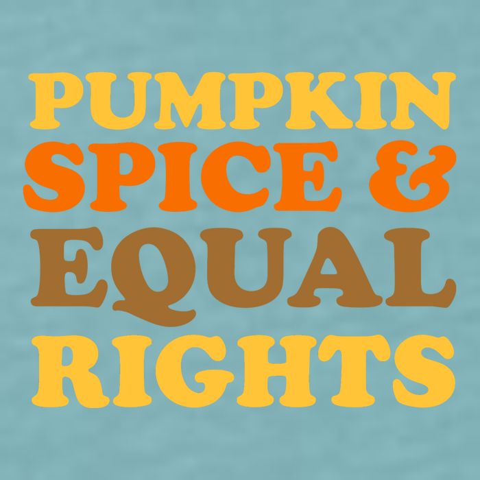 Pumpkin Spice And Equal Rights Sueded Cloud Jersey T-Shirt