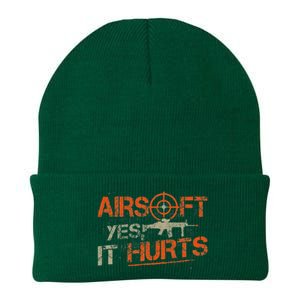 Paintball Sport Airsoft Yes It Hurts Paint Ball Target Knit Cap Winter Beanie