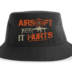 Paintball Sport Airsoft Yes It Hurts Paint Ball Target Sustainable Bucket Hat