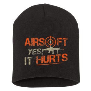 Paintball Sport Airsoft Yes It Hurts Paint Ball Target Short Acrylic Beanie