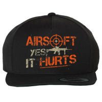 Paintball Sport Airsoft Yes It Hurts Paint Ball Target Wool Snapback Cap