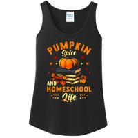 Pumpkin Spice And Homeschool Life Gift For Thankgiving Day Ladies Essential Tank