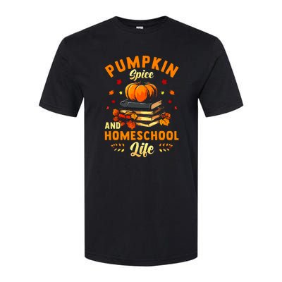 Pumpkin Spice And Homeschool Life Gift For Thankgiving Day Softstyle CVC T-Shirt