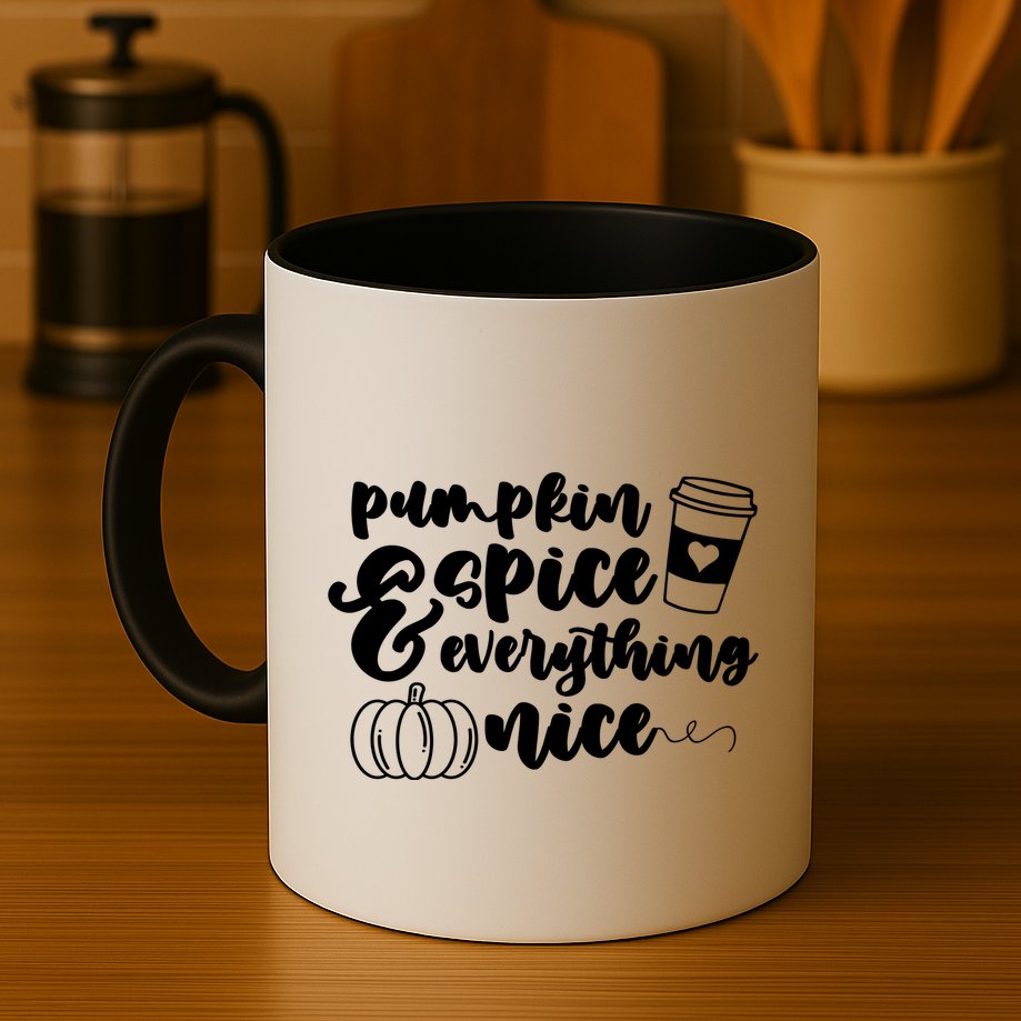 Pumpkin Spice And Everything Nice Halloween Coffee Lover Mug