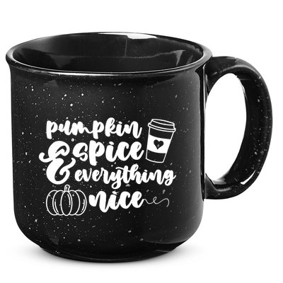 Pumpkin Spice And Everything Nice Halloween Coffee Lover 15oz Campfire Ceramic Mug