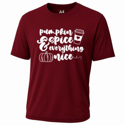 Pumpkin Spice And Everything Nice Halloween Coffee Lover Performance Shirt