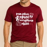 Pumpkin Spice And Everything Nice Halloween Coffee Lover Cooling Performance Crew T-Shirt