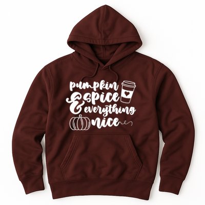 Pumpkin Spice And Everything Nice Halloween Coffee Lover Hoodie