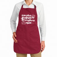 Pumpkin Spice And Everything Nice Halloween Coffee Lover Apron