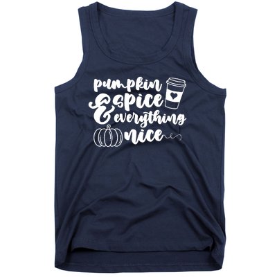 Pumpkin Spice And Everything Nice Halloween Coffee Lover Tank Top