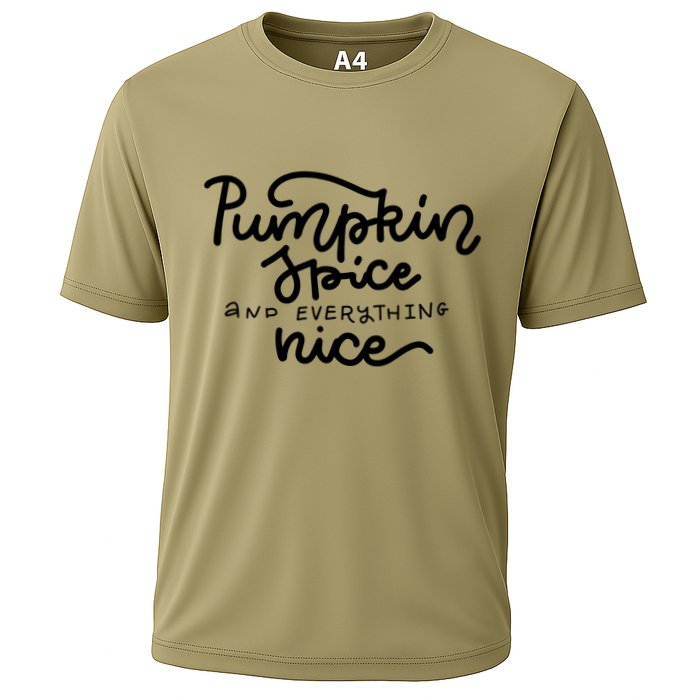Pumpkin Spice And Everything Nice Cooling Performance Crew T-Shirt