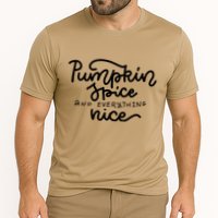Pumpkin Spice And Everything Nice Cooling Performance Crew T-Shirt