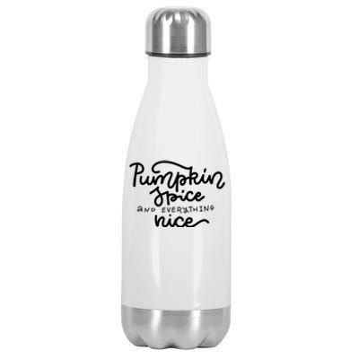 Pumpkin Spice And Everything Nice Stainless Steel Insulated Water Bottle