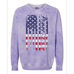 Power Stroke American Flag Colorblast Crewneck Sweatshirt