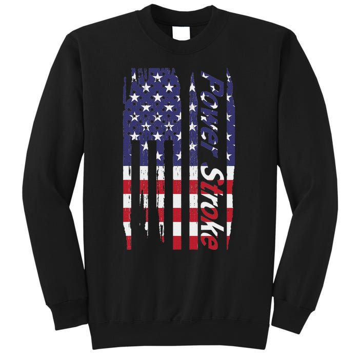 Power Stroke American Flag Sweatshirt