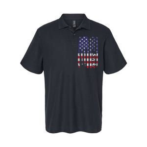 Power Stroke American Flag Softstyle Adult Sport Polo