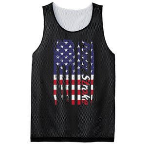 Power Stroke American Flag Mesh Reversible Basketball Jersey Tank