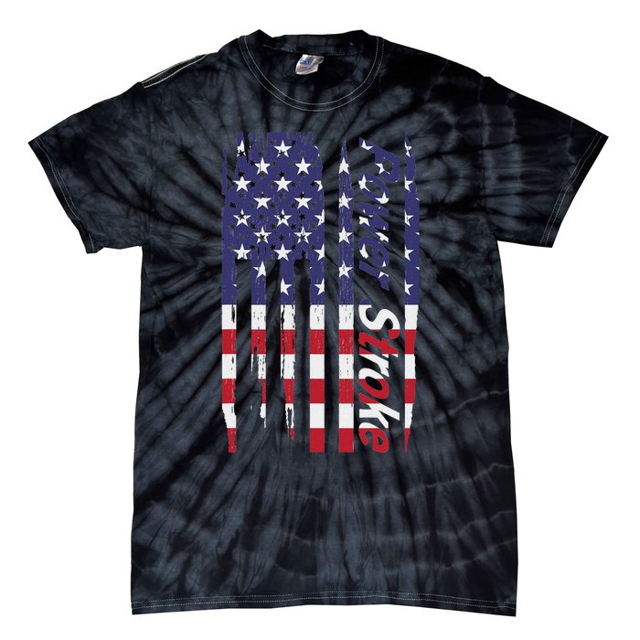 Power Stroke American Flag Tie-Dye T-Shirt