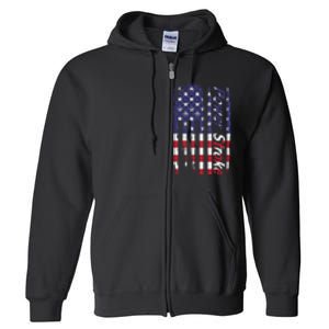 Power Stroke American Flag Full Zip Hoodie