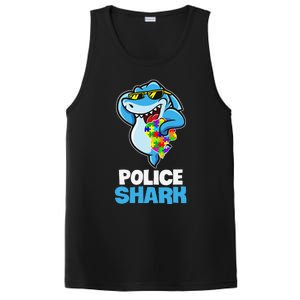 Police Shark Autism Awareness Gift PosiCharge Competitor Tank