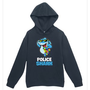 Police Shark Autism Awareness Gift Urban Pullover Hoodie