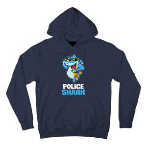 Police Shark Autism Awareness Gift Tall Hoodie