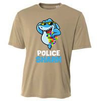 Police Shark Autism Awareness Gift Cooling Performance Crew T-Shirt