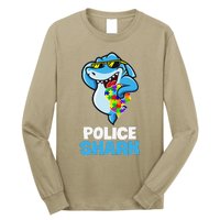 Police Shark Autism Awareness Gift Long Sleeve Shirt