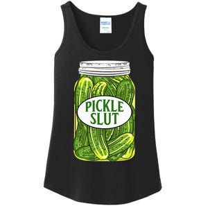 Pickle Slut A Girl Who Loves Pickles Canning Food Quote Ladies Essential Tank