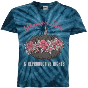 Pumpkin Spice And Reproductive Right Promeaningful Giftfeminist Choice Women G Kids Tie-Dye T-Shirt