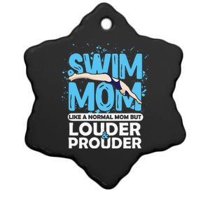 Prouder Swimming Athlete Mother's Day Ceramic Star Ornament