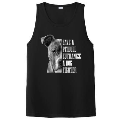 Pitbull Save A Pitbull Funny Dog Rescue Pitbull Mom Dad Great Gift PosiCharge Competitor Tank