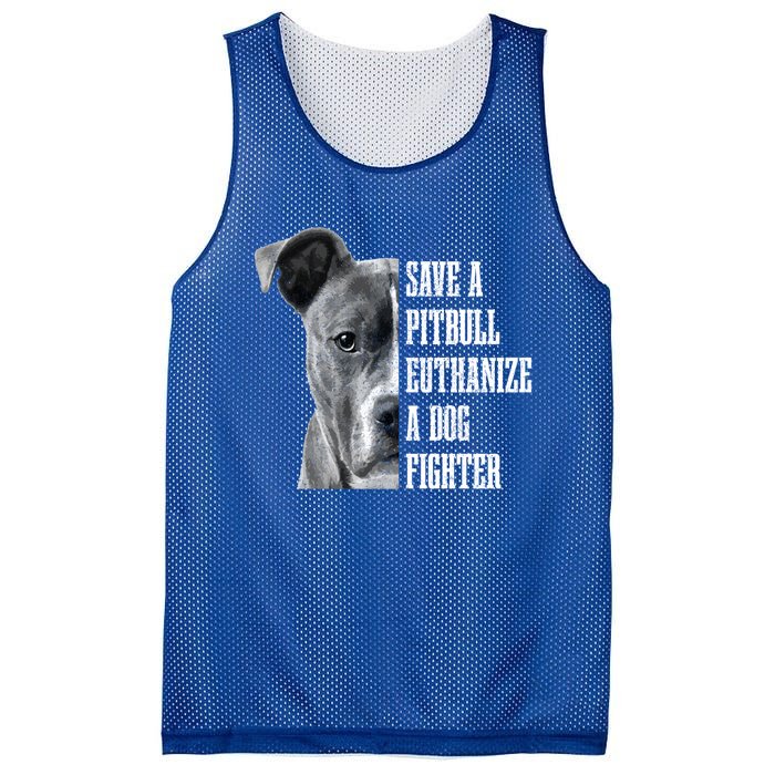 Pitbull Save A Pitbull Funny Dog Rescue Pitbull Mom Dad Great Gift Mesh Reversible Basketball Jersey Tank