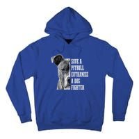 Pitbull Save A Pitbull Funny Dog Rescue Pitbull Mom Dad Great Gift Tall Hoodie