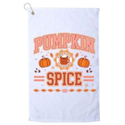 Pumpkin Spice Autumn Fall Season Platinum Collection Golf Towel