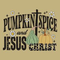 Pumpkin Spice And Jesus Christ Fun Fall Christian Cross Faith Hoodie