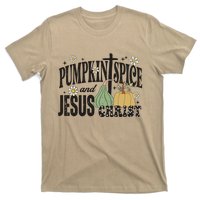 Pumpkin Spice And Jesus Christ Fun Fall Christian Cross Faith T-Shirt