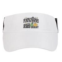 Pumpkin Spice And Jesus Christ Fun Fall Christian Cross Faith Adult Drive Performance Visor