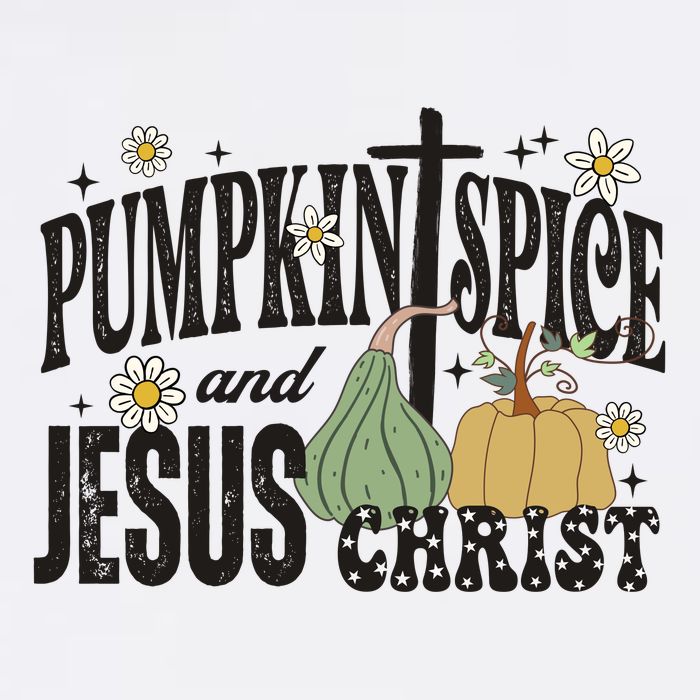 Pumpkin Spice And Jesus Christ Fun Fall Christian Cross Faith Adult Drive Performance Visor