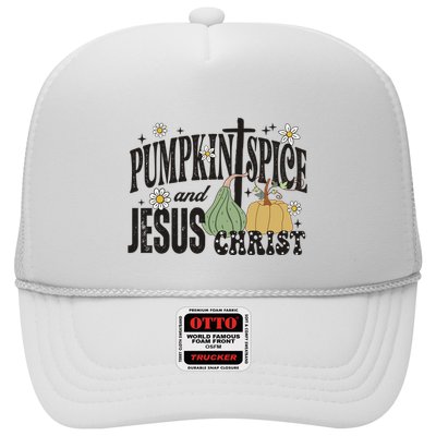 Pumpkin Spice And Jesus Christ Fun Fall Christian Cross Faith Trucker Hat
