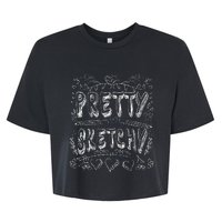 Pretty Sketchy Artists Pencils Art Lover Bella+Canvas Jersey Crop Tee