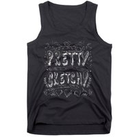 Pretty Sketchy Artists Pencils Art Lover Tank Top