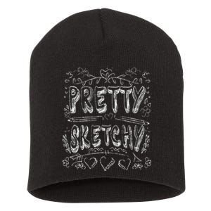 Pretty Sketchy Artists Pencils Art Lover Short Acrylic Beanie