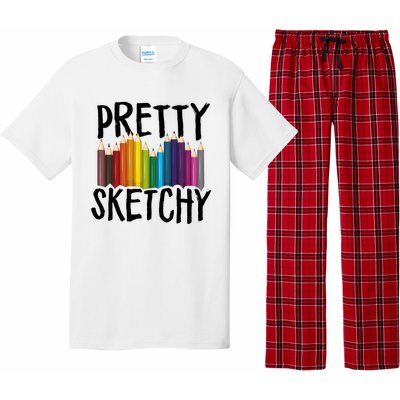 Pretty Sketchy Artist Art Teacher Pajama Set