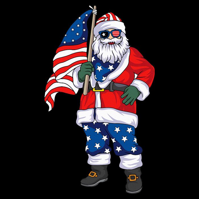 Patriotic Santa American Christmas 4th Of July Santa 16 in Basic Backpack