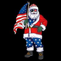 Patriotic Santa American Christmas 4th Of July Santa Visor