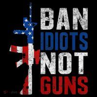 Pro Second Amendment Gun Rights Ban Idiots Not Guns Flatbill Hat